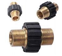 Rosfix Adaptateur Laiton M22x1,5mm Double Filetage Mâle - Raccord Haute Pression Résistant à la Corrosion | Installation Facile | compatible avec nettoyeur haute pression Kärcher