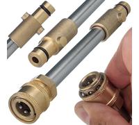 Rosfix Adaptateur Lance 1/4" QRC Bayonet - Laiton et Plastique Résistant, 2000 PSI, 60°C | Installation Facile | compatible avec nettoyeur haute pression Nilfisk Gerni