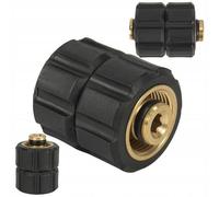 Rosfix Adaptateur Rotatif M22x1,5mm Mâle-Mâle - Laiton Haute Qualité, 400 Bar, 150°C | Raccord Rapide | compatible avec nettoyeur haute pression Kärcher et Kranzle