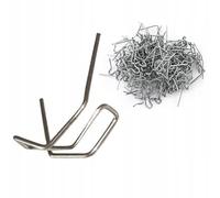 Rosfix Agrafes pour Plastique 0,8mm - Coupées en Interne, 100 Pièces | Haute Résistance | Pour Réparation Automobile, Bricolage, Prototypage | Accessoire de Fixation