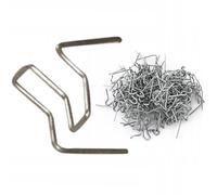Rosfix Agrafes pour Plastique 0,8mm - Coupées Extérieurement | 100 Pièces | Haute Résistance | Pour Réparation Automobile, Bricolage, Prototypage | Accessoire de Fixation