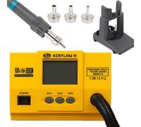 Rosfix AirFlow X 1300 W Station Hot-Air Touch-LCD, 3 canaux, turbine brushless, protection par mot de passe, Lead-Free