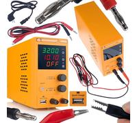 Rosfix Alimentation de Laboratoire AmpPulse RAPEP-15002 - 150V 2A | Affichage Précis 0,01V/0,001A | USB Quick Charge | Pour Électrolyse, Tests, Atelier | Alimentation Régulée