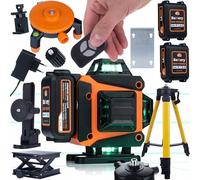 Rosfix Animal Pro Hawk RAPH 16L - Laser croisé 16 lignes | IP54, USB-C, 2 x Li-Ion, télécommande, construction, installations | Kit de niveau laser avec trépied et valise