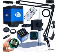 Rosfix bras réglable ODM-180X 50mm + plateforme ODM-100X 50/40mm + caméra Draco Blue PRO KMDBP HDMI VGA, série Planets PRO - base en aluminium