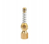 Rosfix Buse de Nettoyage Canalisation 1/4" - Laiton, Tête Rotative 3D | Haute Pression | Pour Tuyaux, Éviers, Toilettes | Accessoire pour Nettoyeur Haute Pression