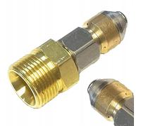 Rosfix Buse de Nettoyage Rotative M22 - 3 Jets Arrière, 350 Bar, 155°C | Inox et Laiton | Pour Tuyaux et Nettoyeurs Haute Pression | Accessoire de Débouchage Canalisation