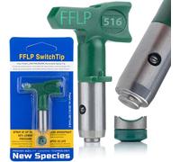 Rosfix Buse de Pulvérisation FFLP 516 - Basse Pression, 25 cm, 345 Bar | Pour Peintures Acryliques | Jet 50° | Haute Précision | Accessoire pour Pistolet Airless