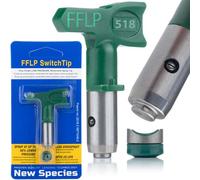 Rosfix Buse de Pulvérisation FFLP 518 - Basse Pression, 25 cm, 345 Bar | Pour Peintures Acryliques et Latex | Jet 50° | Accessoire pour Pistolet Airless Peinture