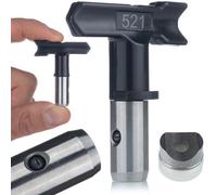 Rosfix Buse de Pulvérisation UltraBlack 521 - Jet 25 cm, Acier Inox, Carbure de Tungstène | Pour Peintures Façade | Compatible avec pistolet airless Graco, Wagner, Titan