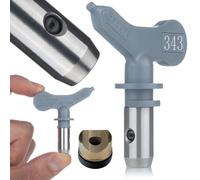 Rosfix Buse de Pulvérisation UltraHeavy 343 - Jet 15 cm, Métal Nickelé, Haute Précision | Pour Enduits, Bitume | Accessoire pour Pistolet Airless Peinture