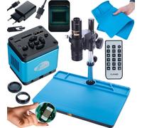 Rosfix Earth PRO Kit microscope 7-45x avec Aquarius PRO 8,29MP caméra HDMI/USB-C | Tapis en silicone 380×260 mm | Solution de laboratoire professionnelle pour l'industrie et l'électronique
