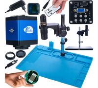 Rosfix Earth Pro MCEP-0.5X - Microscope numérique stable avec caméra Draco Blue PRO 2MP HDMI/VGA, base en silicone et base en fer 480x320mm