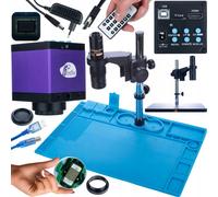 Rosfix Earth Pro MCEP-0.5X - Microscope numérique stable avec caméra Tucana Pro KMTP HDMI USB, base en silicone et base en fer 480x320mm