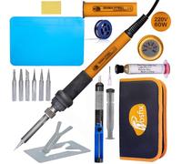 Rosfix Electric S Kit de fer à souder 14 en 1 avec fer à souder OP60W de précision, accessoires, sécurité, qualité