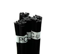 Rosfix Fil de Soudure Plastique PC-U Noir 100g - Mélange Triangulaire et Bande | 42 cm | 320-360°C | Pour Pare-Chocs, Réfrigérateurs, Publicité | Accessoire de Réparation Plastique