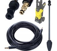 Rosfix Flexible haute pression 10m Click-Click pour Kärcher K2-K7 + Buse rotative turbo avec embout métallique