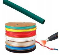 Rosfix Gaine Thermorétractable 14mm Vert 1m - Rapport de Réduction 2:1 | Isolation Électrique, Étanchéité, Anti-UV | -30~125°C, 1000V | Accessoire Électronique