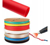 Rosfix Gaine Thermorétractable Rouge 4mm 1m - Rapport 2:1 | Isolation Électrique, Étanchéité, Résistance UV | Temp. -30~125°C | Accessoire pour Câblage Électronique