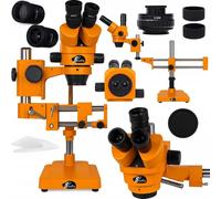 Rosfix Jupiter Pro MSJP-T-SDMS1-O - Microscope stéréo trinoculaire 7-50× | Série Orange | Platine XY | Tête 360° | PCB/SMD/ Service QFP