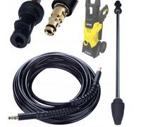 Rosfix Kit comprenant un tuyau haute pression Click-Click et une buse turbo en métal de 10 m, compatible avec Kärcher K2-K7, pour une utilisation domestique et professionnelle