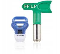 Rosfix Kit FFLP 516 Buse de pulvérisation + 246215 Porte-buse - Buse basse pression Airless 345 bar, angle de pulvérisation 50° | Largeur du jet 25 cm | Filetage 7/8" | Accessoires de peinture pour