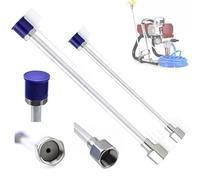 Rosfix Kit lance de pulvérisation 75 cm + 100 cm - Filetage 7/8" | Résistance à la pression 290 bars | Pour les endroits difficiles d'accès | Accessoires pour pulvérisateur de peinture