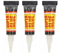 Adhésif cyanoacrylate - Powert Glue - Lot 3 x 3 g - Séchage ultra-rapide - Multi-matériaux