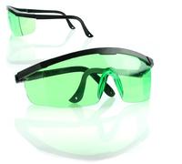 Rosfix Lunettes de Protection Laser Vert - Filtre 505-540 nm | Transmission 85% | Branches Réglables | Ultra Légères 31g | Pour Niveau Laser | Accessoire Sécurité Visuelle