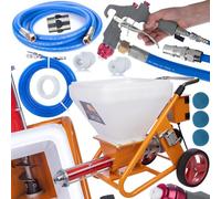 Rosfix Machine à Enduire MaxStream30 - 3000W, 16L/min, Cuve 50L | Pompe à Vis Sans Balais | Pour Enduits, Mortiers, Ragréages | Certifié CE | Équipement de Chantier