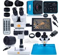Rosfix Mercury PRO Kit Microscope 7-45x | Aquarius PRO 8,29MP Caméra HDMI/USB-C | Écran 8" + Tapis en silicone + Monture C | Série Planètes PRO