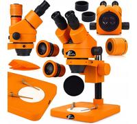 Rosfix Mercury S MSMS-T-PS1-O - Microscope stéréo trinoculaire 7-45× | Optique Greenough | Tête 360° | WF10×20 | Série Orange