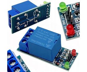 Rosfix Module Relais 1 Canal 5V - SPDT avec Isolation Optique | 10A, 34x25x19mm | Pour Arduino, Domotique, Robotique | Accessoire Électronique
