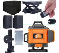 Rosfix Orange Tiger ROT16L-E - Laser lignes croisées 16 lignes 4D avec support mural, base de levage, 2x 3500mAh batterie, télécommande & valise | Animal PRO Series
