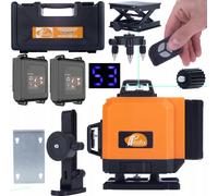 Rosfix Orange Tiger ROT16L - Laser lignes croisées 16 lignes 3D avec support mural magnétique + plateforme de levage + 2x batterie 3500mAh + adaptateur mural + télécommande +