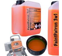 Rosfix PaintPatron 3-en-1 Liquide Nettoyant et Antigel 5L - Protection Contre la Corrosion | Pour Pistolet et Pompe Airless | Usage Professionnel | Accessoire Peinture