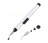 Rosfix Pince à vide 939 - Vide de précision avec 3 têtes d'aspiration | Poignée en aluminium, aiguille en acier inoxydable, ventouse en silicone | Manipulation BGA/SMD | Outil électronique