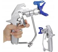 Rosfix Pistolet à Peinture PM2PRUS04 - Déclencheur 2 Doigts, Filetage 1/4", Buse 517, Garde 7/8" | Pour Enduits, Peintures Denses | Accessoire pour Pulvérisateur Airless