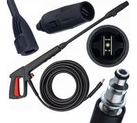 Rosfix Pistolet de Nettoyage VARIO avec Tuyau 8m - Jet Réglable, Click Connect | Pression Élevée | compatible avec nettoyeur haute pression Bosch, AR, Black+Decker, Michelin