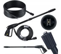 Rosfix Pistolet Haute Pression VarioJet 5m - Buse Réglable Angle de Jet | Tuyau 1/4" M22x1,5 155 Bar | 60°C | Compatible avec Nettoyeur Haute Pression Kärcher K2-K7