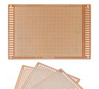 Rosfix Plaque Prototype Universelle 100x150 mm - Simple Face, Trous 2,54 mm | Pour Composants THT DIP | 4 Trous de Fixation | Accessoire Électronique