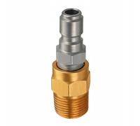 Rosfix Raccord Rapide M22M-3/8" - Connecteur Mâle Fileté M22 x 1,5 | Acier Galvanisé | Pour Lance, Pistolet, Tuyau | Accessoire pour Nettoyeur Haute Pression