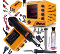 Rosfix RARES-3210 Alimentation de laboratoire 32V 10A + Station de soudage 2en1 Hot-Air OH660 + RMA-223 Flux avec seringue de dosage - Série Electric S