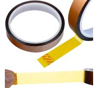 Rosfix Ruban Kapton 15mm x 30m - Résistant à 240°C | Épaisseur 0,05mm | Adhésif Silicone | Pour Réparation Électronique | Ruban Haute Température Polyimide