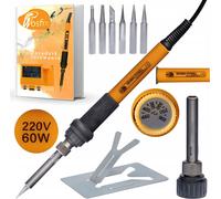 Rosfix Set 8in1 fer à souder de précision avec potentiomètre Orange Pitbull OP60W Electric S