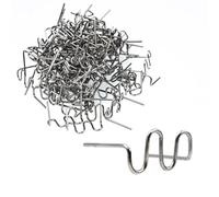 Rosfix Set Agrafes Plastique Vague Large 0,8mm - 100 Pièces | Haute Résistance | Pour Réparation Automobile, Prototypage, Bricolage | Accessoire de Soudure Plastique