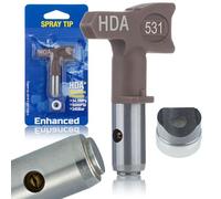 Rosfix Set Buse de Pulvérisation HDA+ 531 - Jet 25 cm, Métal Nickelé, Haute Précision | Pour Enduit et Lissage | compatible avec pistolet airless Graco, Wagner, Titan