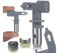 Rosfix Set Buse de Pulvérisation Hi-Flow 535 - Jet 25 cm, Haute Pression | Pour Enduits, Peintures Épaisses | compatible avec pistolet airless Graco, Wagner, Titan