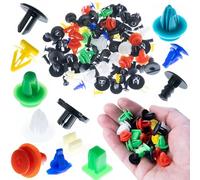 Rosfix Set Clips de Fixation Voiture 100 Pièces - Rivets Universels Multicolores 1-4 cm | Plastique Résistant | Pour Carrosserie, Intérieur, Pare-chocs | Accessoire Automobile