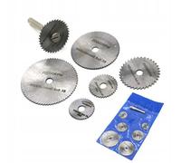 Rosfix Set Disques de Découpe HSS 7 Pièces - Pour Perceuse | Ø22-50 mm, Arbre 3,17 mm | Métal, Bois, Plastique | Adaptateur Inclus | Accessoire de Bricolage Polyvalent